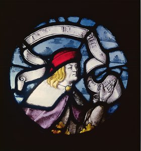 Roundel of the Prophet Daniel (15th Century) by German School